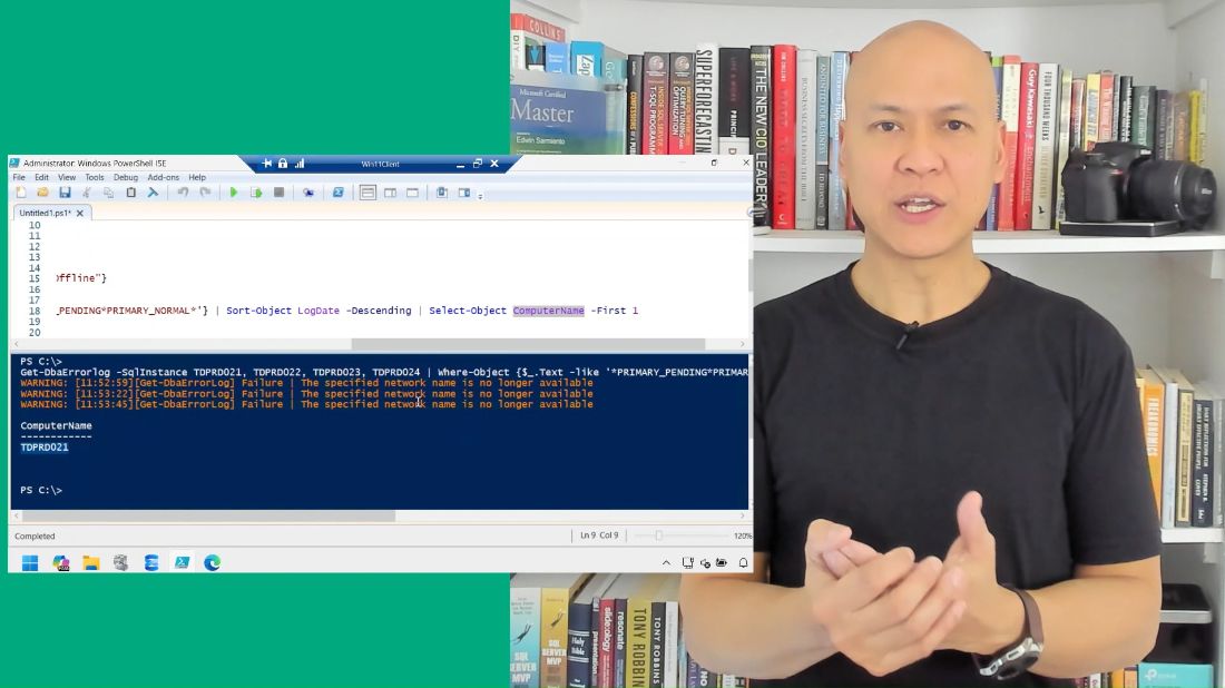 EdwinMSarmiento's tweet image. The perfect time to record a demo on troubleshooting a #SQLServer Always On Availability Group outage is when an unexpected outage happened during the recording 🙂 

Great way to prove that my stuff actually works in real-life, real-world situations