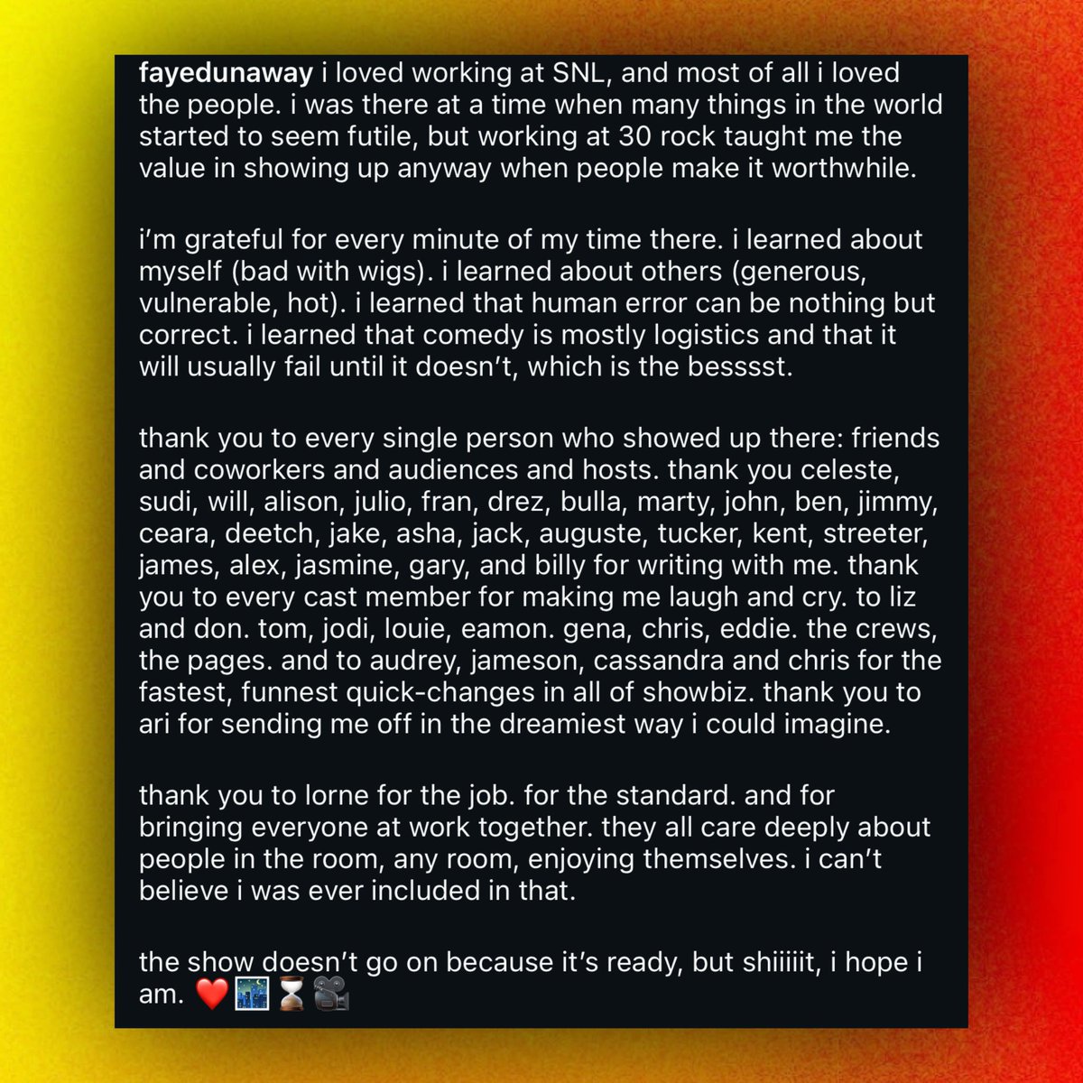 PopCrave's tweet photo. Bowen Yang bids farewell to ‘SNL’ in new post:

“I loved working at SNL, and most of all i loved the people. i was there at a time when many things in the world started to seem futile, but working at 30 rock taught me the value in showing up anyway when people make it worthwhile.”