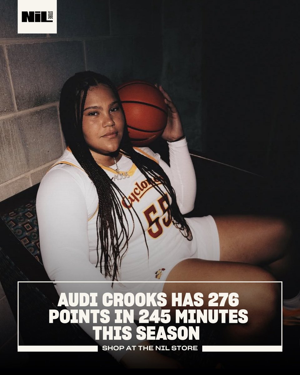 IowaStNILStore's tweet image. 276 points. 245 minutes. Audi Crooks is built different.
Rep greatness. Shop her merch at the NIL Store.

nil.store/iowa-state/isu…

#audicrooks #collegewomensbasketball #big12womensbasketball #cyclonenation #iowastatewbb