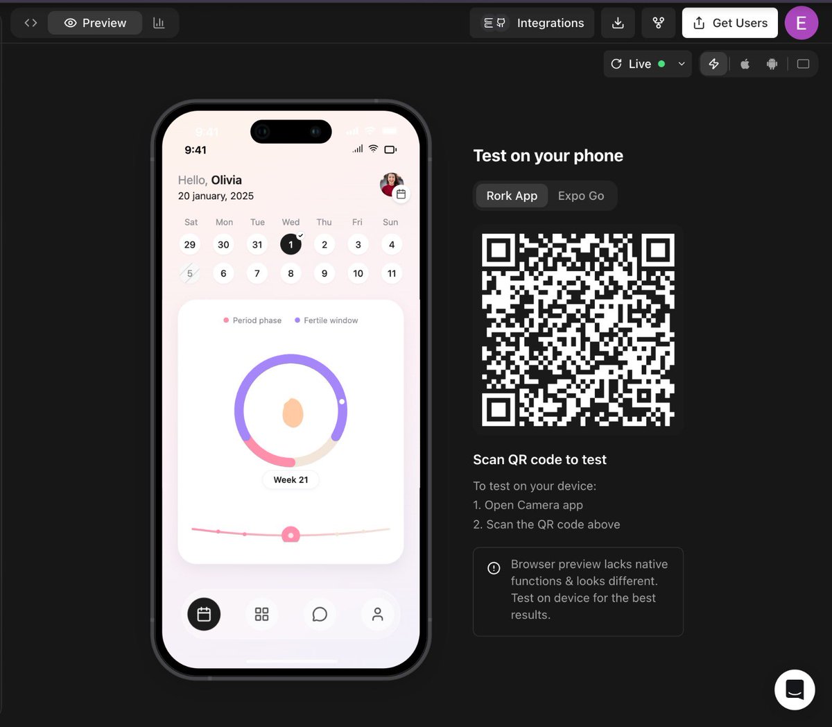 My Sister is literally the FIRST pregnant app founder on X.

She’s 4 months in. 
And I’m building her a pregnancy app 

Her goal is to reach 100,000
moms Across the globe with her APP.

And make enough money to spend time with her baby in peace.

Techstack:
→ Rork for building