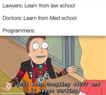 data_cyborg's tweet image. Trial and error expert
 #ProgrammerHumor
 #meme