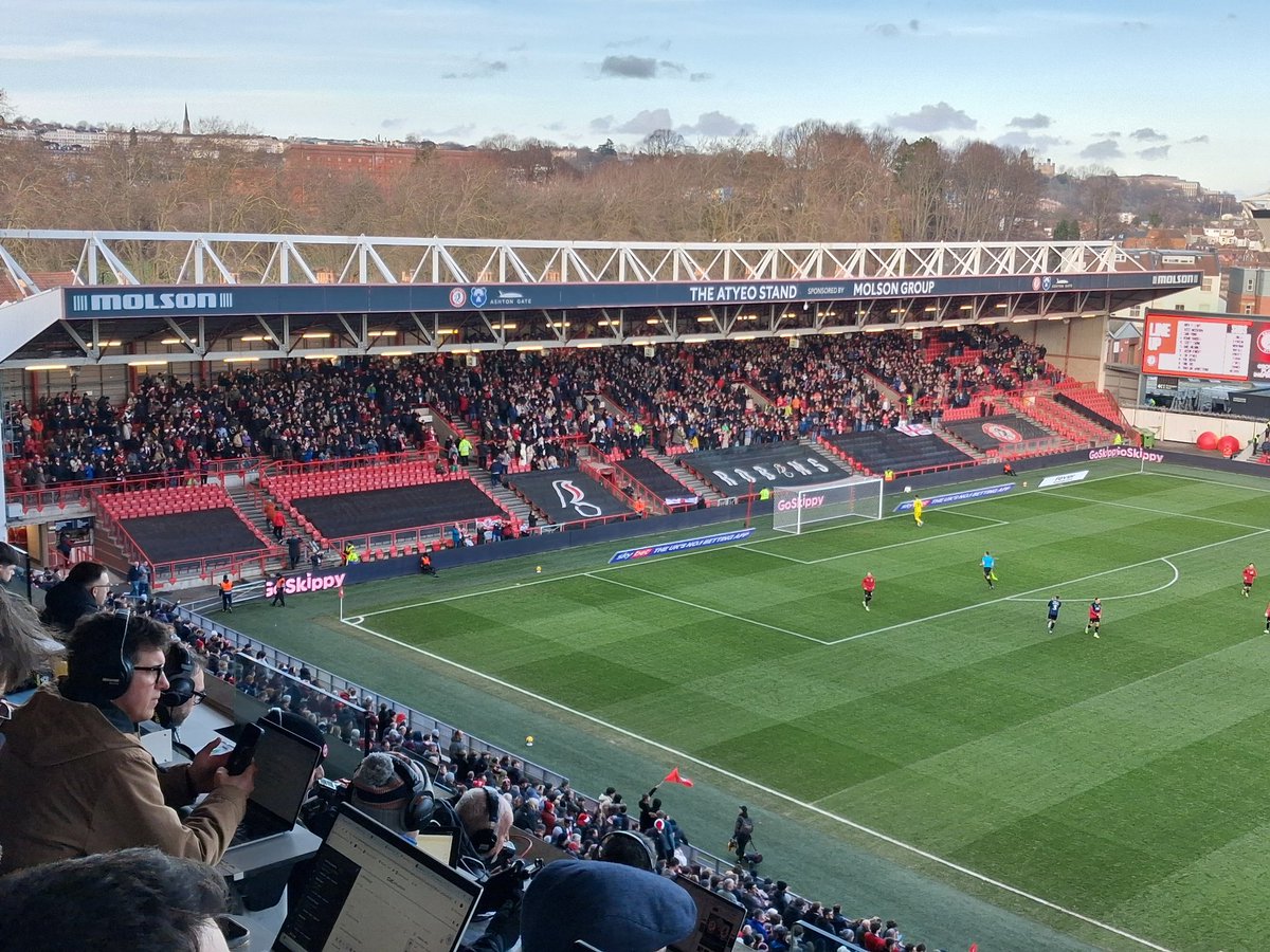 _theawayends's tweet image. Middlesbrough fans at Bristol City today 

#UTB #Boro