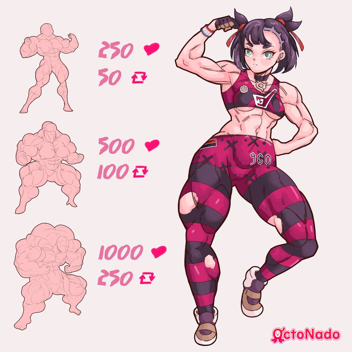 OctoNado's tweet image. Marnie's Fate is in your hands ! #musclegirl