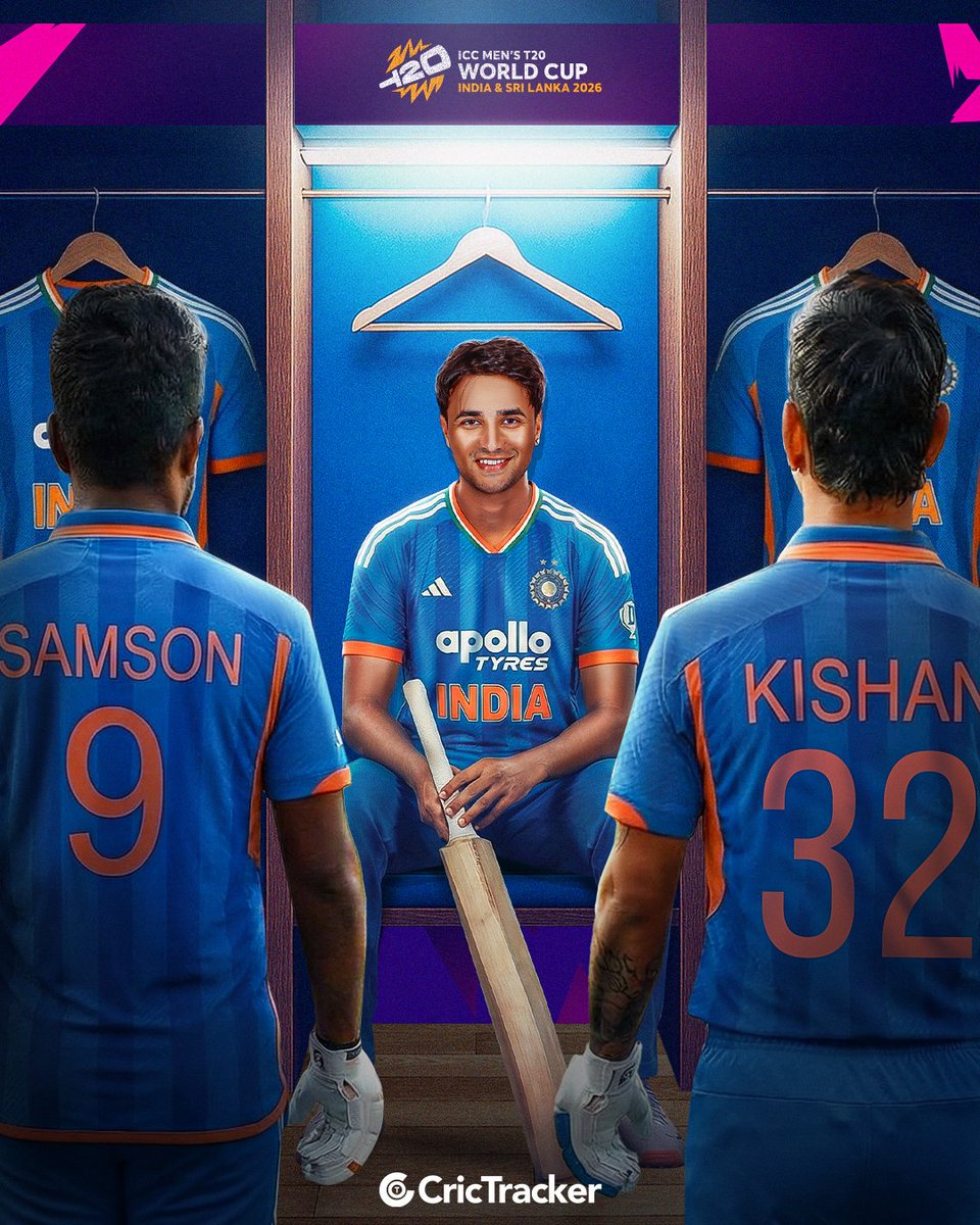 Cricketracker's tweet photo. Who will join Abhishek Sharma as his opening partner at the World Cup? 🤔👇

▶️ Abhishek Sharma – Sanju Samson
▶️ Abhishek Sharma – Ishan Kishan https://t.co/GnVJJzkWMk