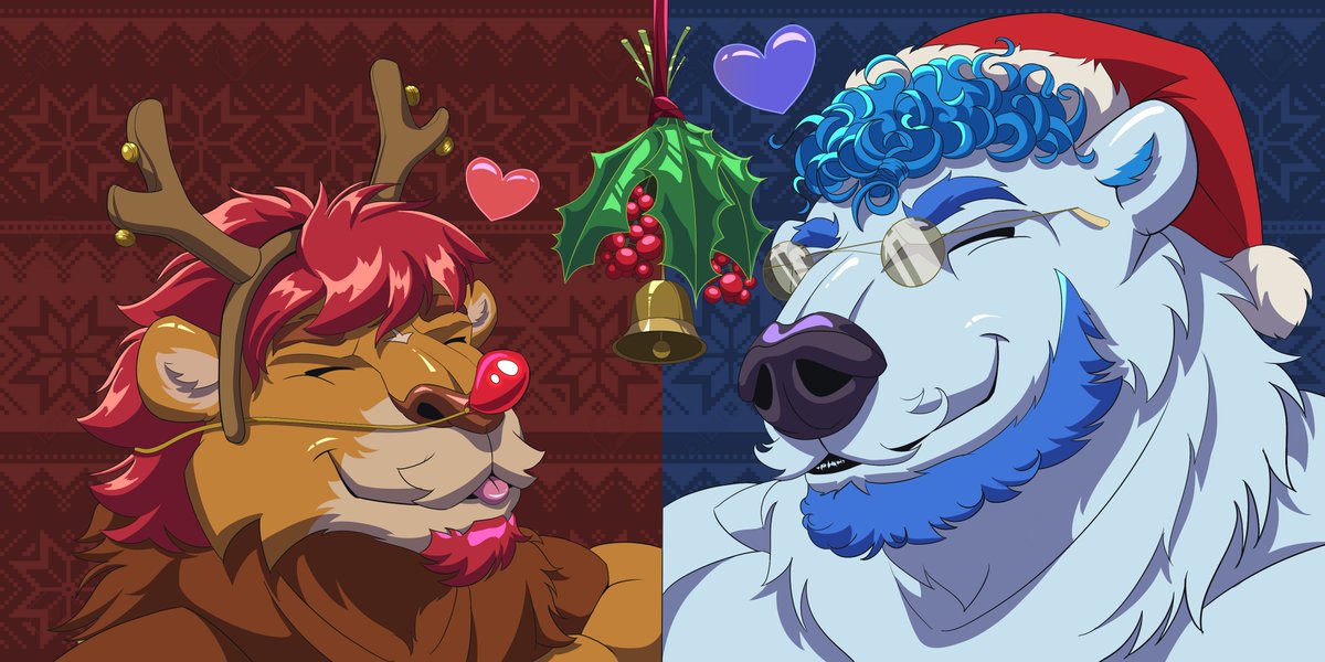 ASTEREETO's tweet image. Under the mistletoe~ 🎄✨ (YCH)
With @Terk_Ces 💖