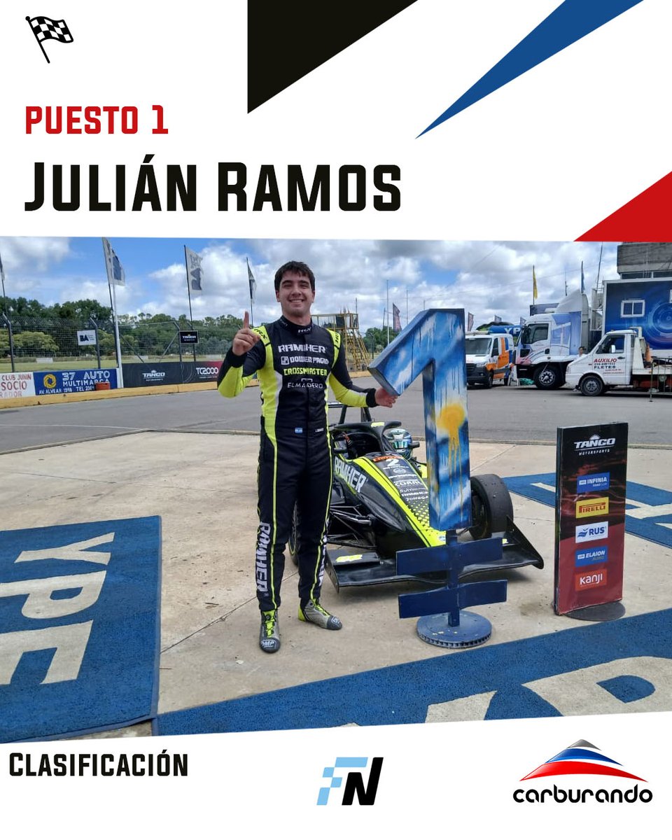 CarburandoTV's tweet image. 🏁⏱️El campeón Julián Ramos se quedó la última pole del año de la @F20Oficial en Junín con un tiempo de 1:31.276.

2️⃣ Tomás Campra (+0.001)
3️⃣ Federico Díaz (+0.756)

La actividad de la fecha 10 continuará con la carrera 1 a las 17:30hs.

#Ramos #FNA