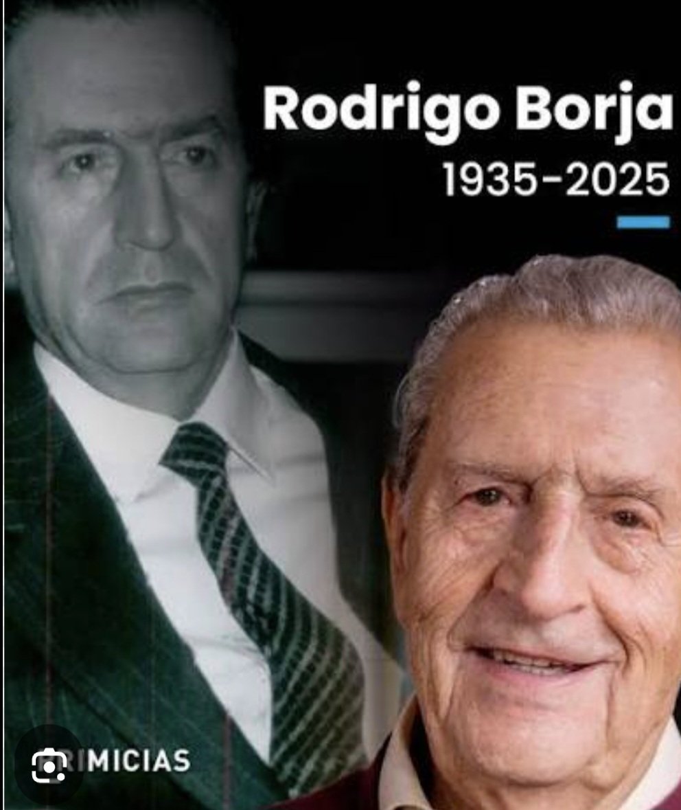 Los Socialdemocratas enviamos condolencias a la familia y amigos del ex Pdte del Ecuador Rodrigo Borja. Fundador del Partido Izquierda Democrática de ideología Socialdemócrata.
