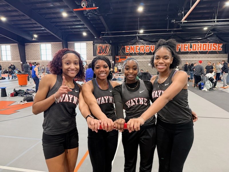 TrackWayne's tweet image. Congratulation to the girls 4x200 relay team of Wilder, Bass, Seneen, and Perkins, as they were event champions today at the Mount Vernon high school invitational