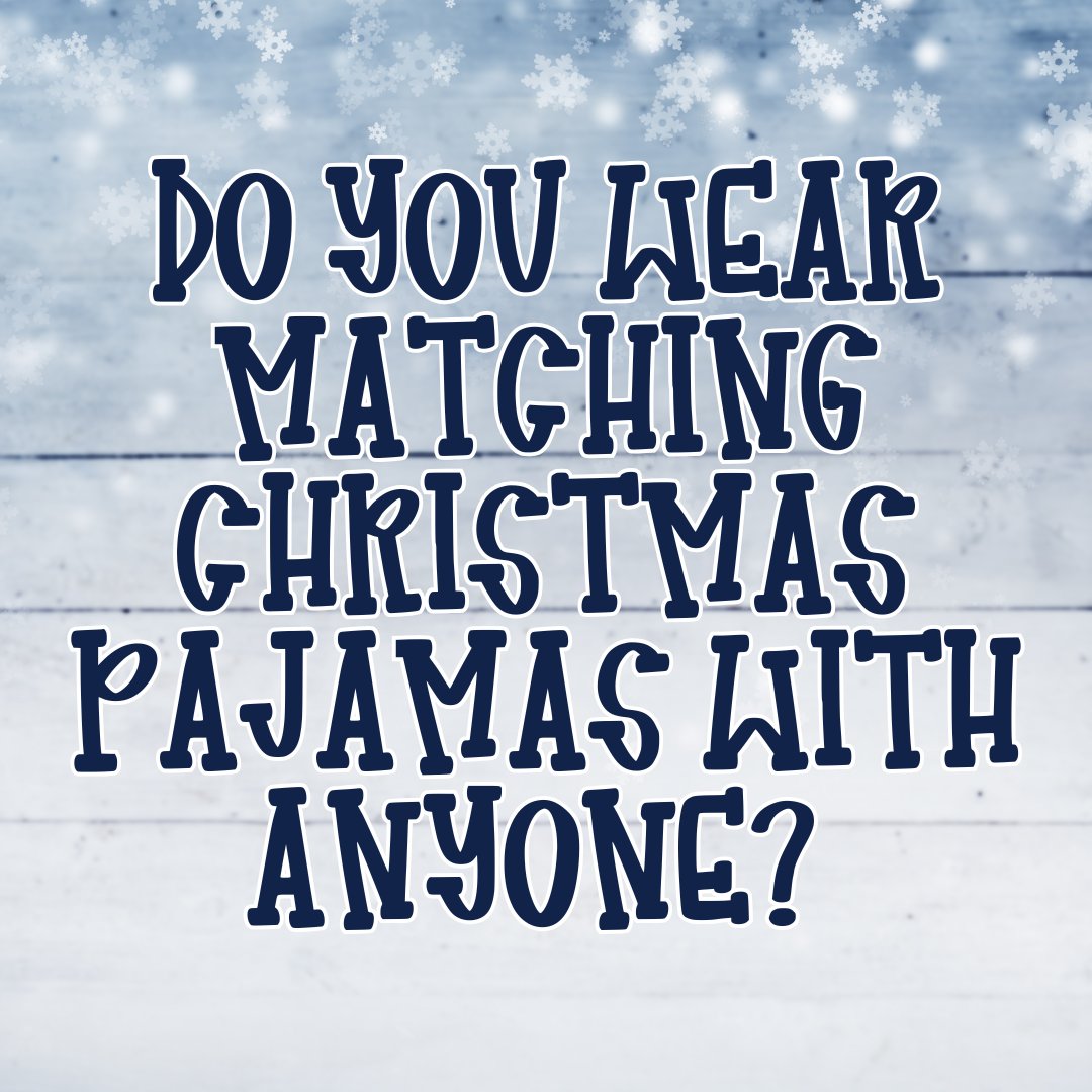 mommaholla's tweet photo. Do you wear matching Christmas pajamas with anyone? https://t.co/Zbn9awLRbZ