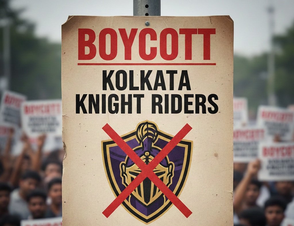 Voiceof_Tripura's tweet photo. Bangladesh sees targeted killings of Hindus and an attack on the Indian Embassy—yet KKR proudly signs a Bangladeshi player as if nothing matters beyond cricket optics.
This isn’t “sports above politics,” it’s moral blindness.
Shame on @KKRiders &amp; @iamsrk
#BoycottKKR https://t.co/frHbACzIlr