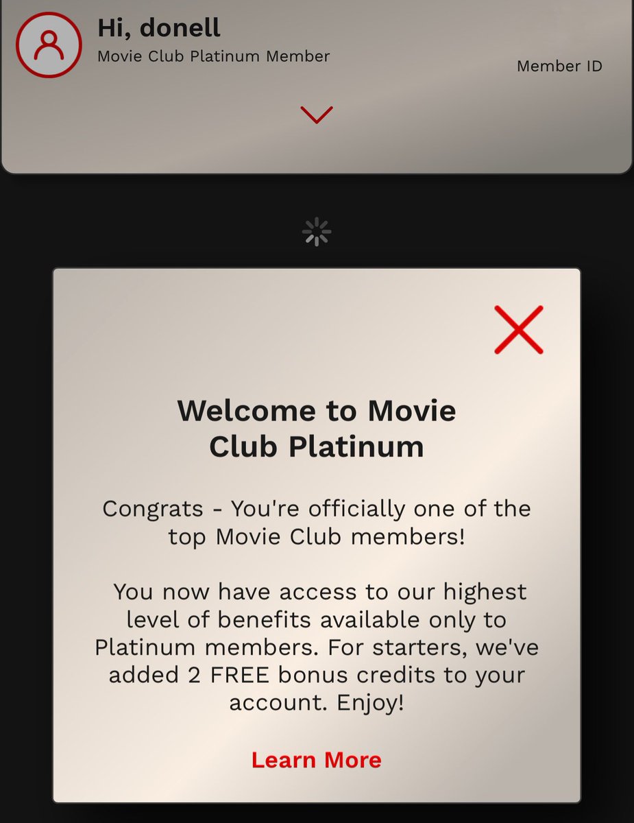 DonellJackson's tweet photo. Right at the buzzer lol I’m back to being a Platinum Movie Club Member @Cinemark 🍿 https://t.co/F9AvlJaxi9
