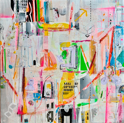 idurok's tweet photo. ·

- Todos los juegos
- Juguemos 

~ arte abstracto ~
           (2025)

      #técnicamixta 
   #mixedtechnique 

 🟡  Ángel Celada  🟡

· https://t.co/FfWuvA25wV