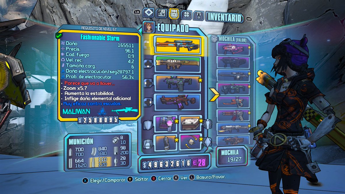 Drawzosward's tweet image. MI PRIMERA PEARLESCENT!!! 🤩 #Borderlands