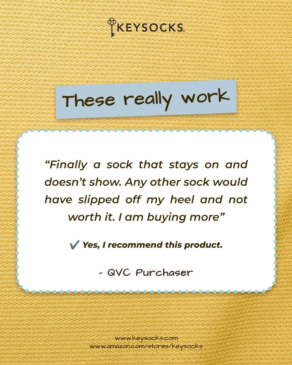 keysocks's tweet photo. Real women. Real reviews. Real comfort.

When your no-show socks actually stay put, everything changes. https://t.co/RFgwn54lwQ