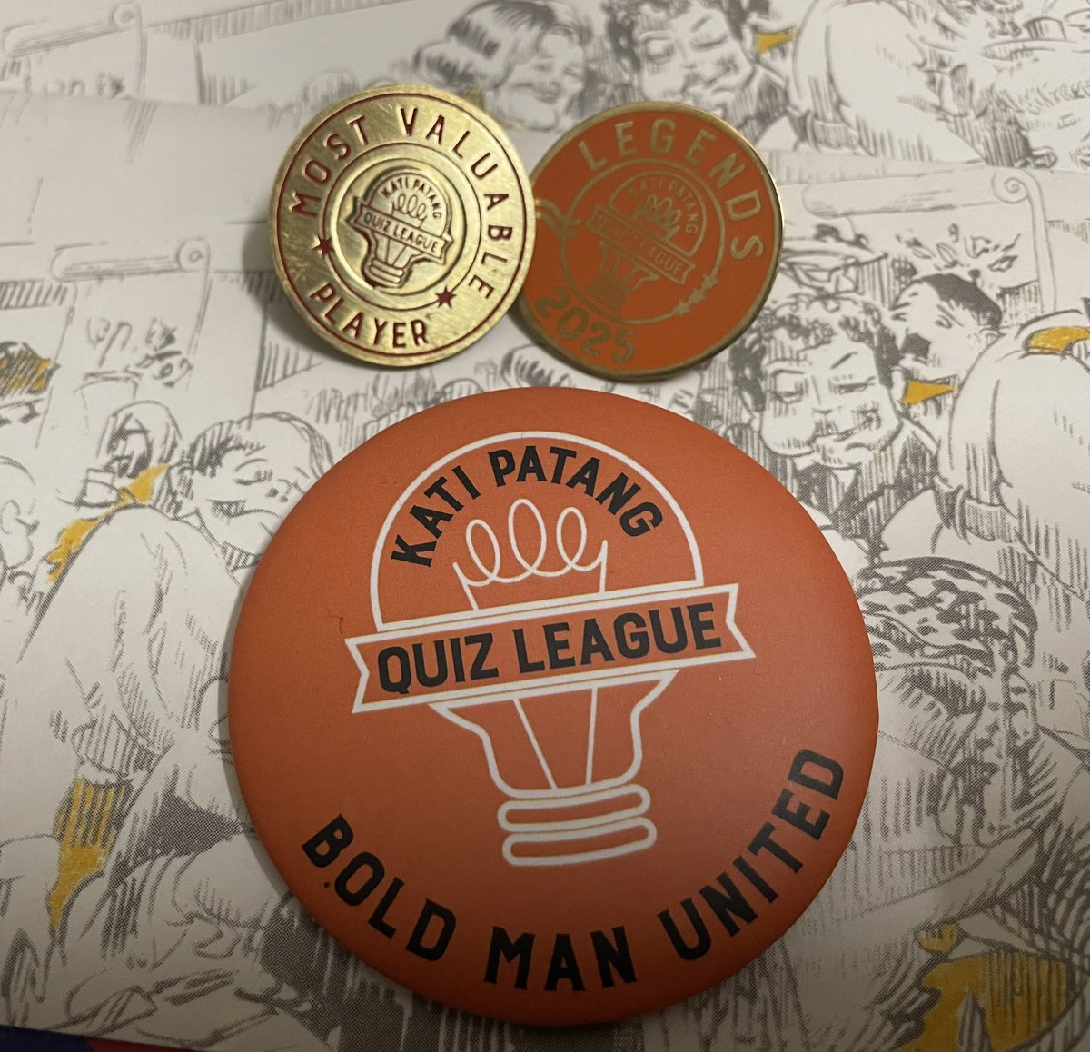 indranath's tweet image. Champions! 🏆 After 6 months of grueling rounds and obscure trivia, we’ve officially taken home the Kati Patang Quiz League 2025! Huge shoutout to the team Bold Man United.
Getting the MVP award was slightly awkward in a team sport but I am not complaining.