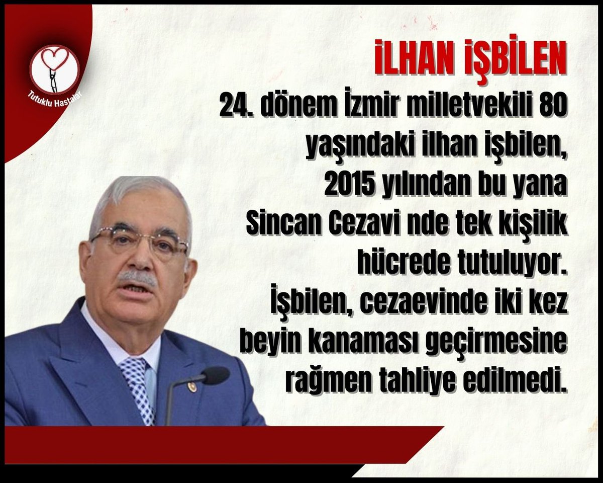 Yusufbatur68's tweet image. Bir gün daha.
Bir ilaç daha eksik.
Bir insan daha biraz daha yalnız.
Adalet bazen çok basittir:
Yaşaması gerekeni yaşatmak.
Hastalık firar etmez.

AğırHastalara Tahliye