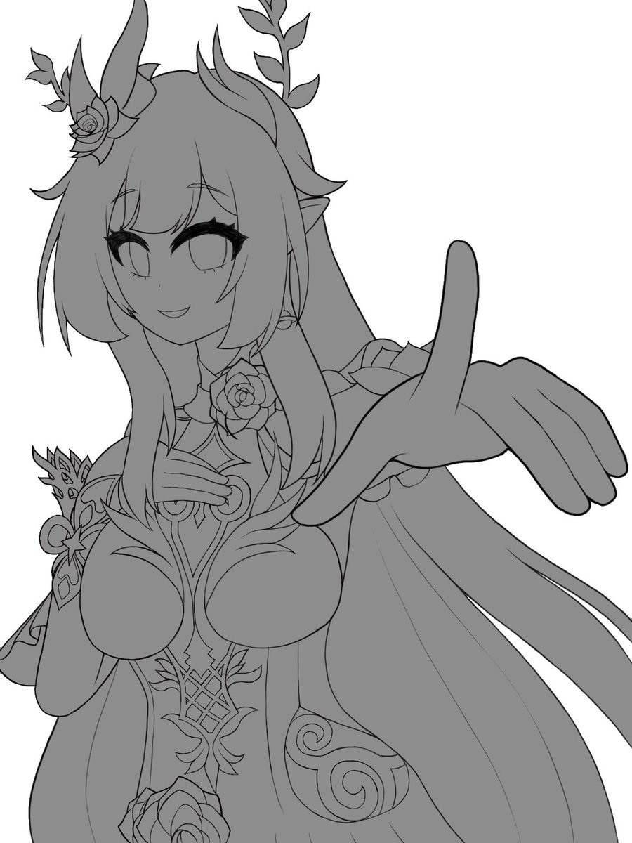 kriskelbin's tweet photo. #wip #cyrene #HonkaiStarRail https://t.co/ADZw3ls6zZ