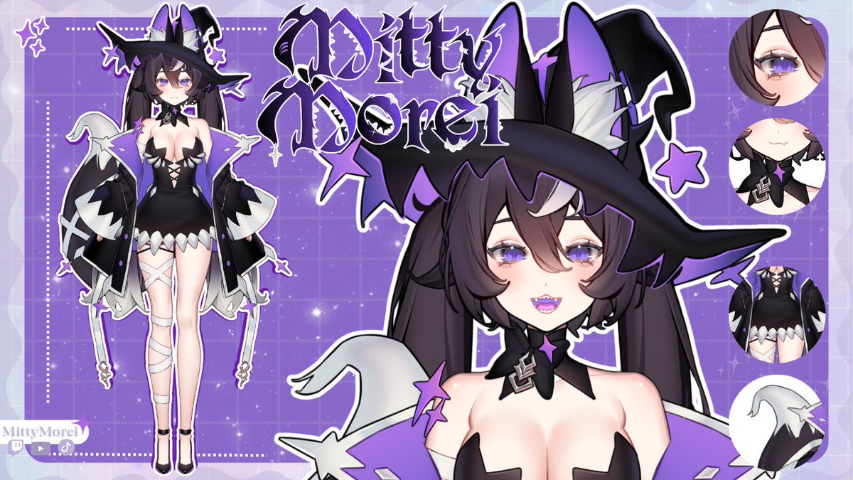 MittyMorei's tweet image. ⌞ DESIGN SHOWCASE ⌝

Hi yo, I'm Mitty! Your local space faring witch and Sin of Gluttony! I'm out to steal teeth and make sure you brush yours~ 🦷

──⭐️──
🎨: @MioLive2d 
Art tag: #mittyart