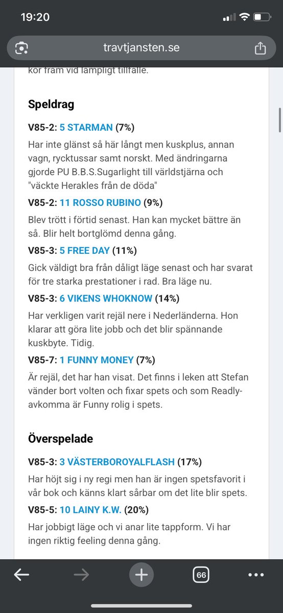 travtjansten's tweet photo. V85-succé! + 738.214kr på V85! 🤩https://t.co/c9oqGhyKFC https://t.co/eAna5RgWoy