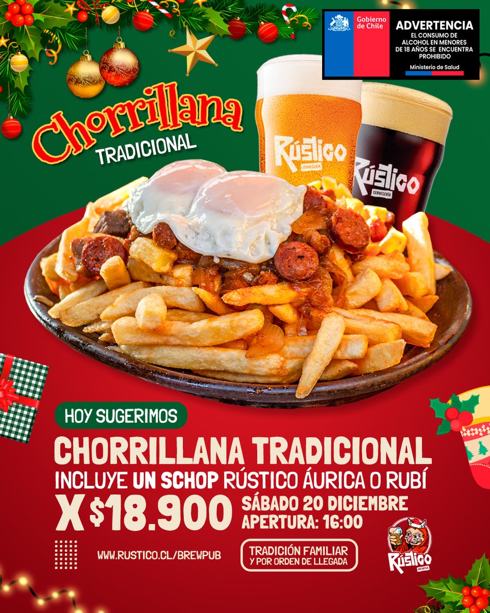 RusticoBrewPub's tweet image. 🎄 Navidad en el Rústico: Ofertas que reúnen 🎄

Esta temporada, ven a celebrar con lo que realmente importa: buena compañía, risas sinceras… y sabores inolvidables