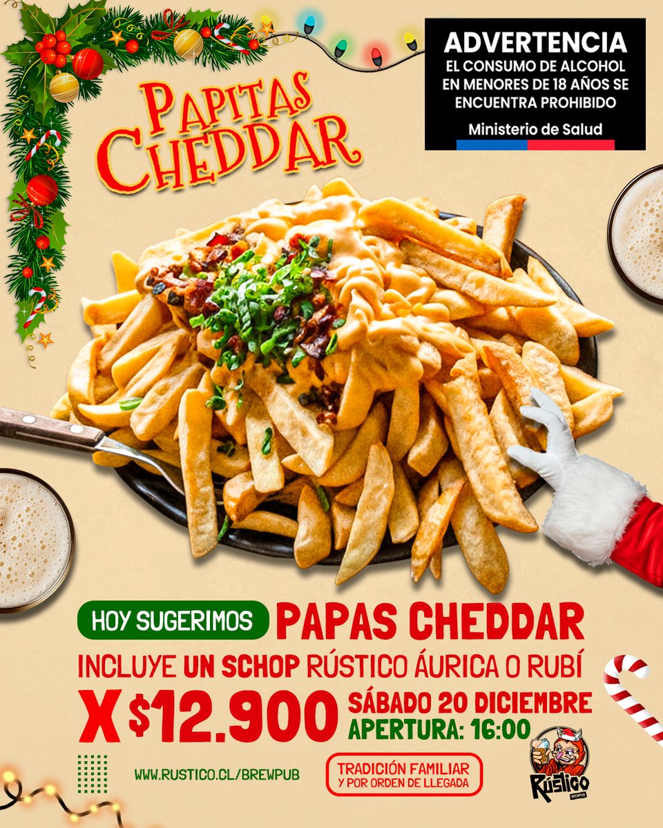RusticoBrewPub's tweet image. 🎄 Navidad en el Rústico: Ofertas que reúnen 🎄

Esta temporada, ven a celebrar con lo que realmente importa: buena compañía, risas sinceras… y sabores inolvidables