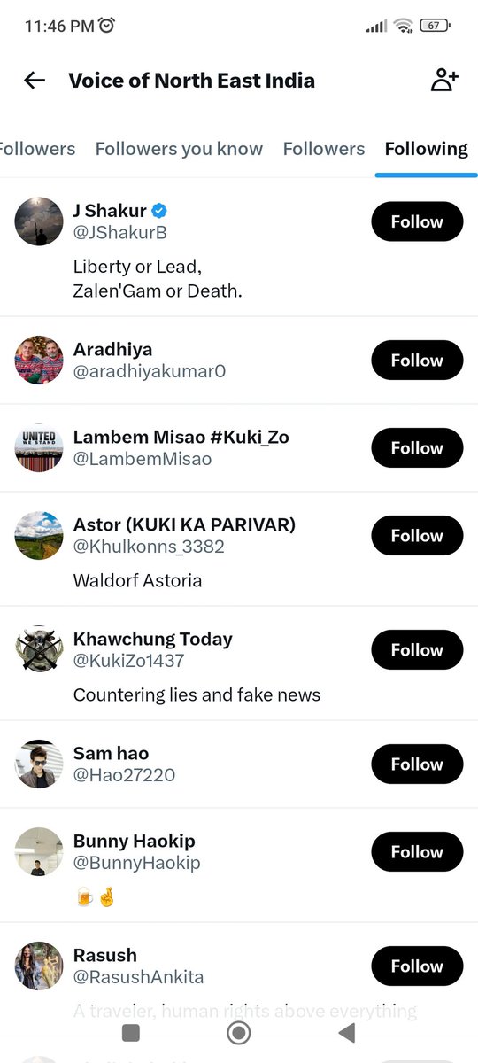 Beware of the newly created <a href="/VoiceofNE_India/">Voice of North East India</a> account, masquerading as "Voice of NE India" but pushing anti-Meitei propaganda with mostly Kuki followers and leftist ties, suspiciously run by Kukis to fuel division.
<a href="/AmitShah/">Amit Shah</a>
@ManipurPolice
Pl investigate this disinformation hub.