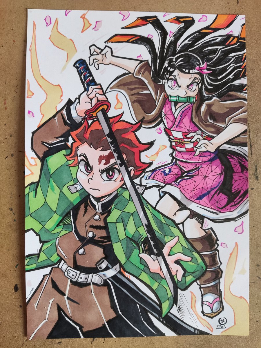 Nanus360's tweet image. Tanjiro and Nezuko