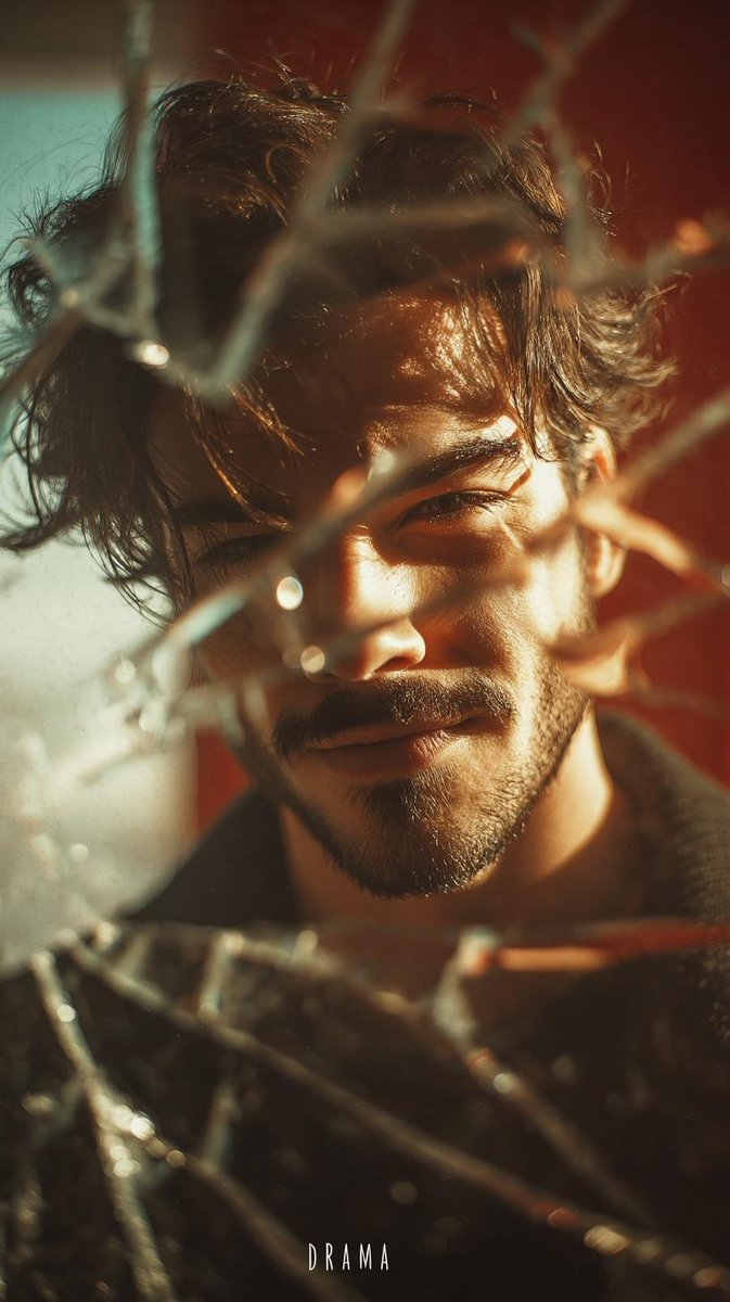 iamsofiaijaz's tweet image. They noticed your value once you stopped over giving.

Midjourney ai Prompt :

A cinematic close-up of a man smashing a giant glass wall with the word "DRAMA" written on it, shards exploding outward in slow motion. His face is clearly visible, wearing a confident smirk calm,…