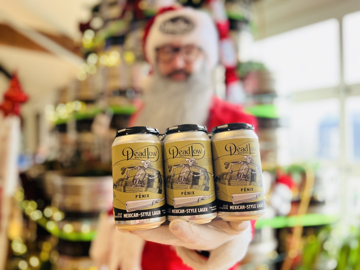 A six-pack that belongs under the tree! 🎄🍺

Make sure your fridge is fully stocked this holiday season with six-packs of Dead Low:
• Dead Low American Lager
• Dead Red Blood Orange
• Fènix Mexican-Style Lager
• Haze Between New England IPA
• Paddle Wheel Pilsner
