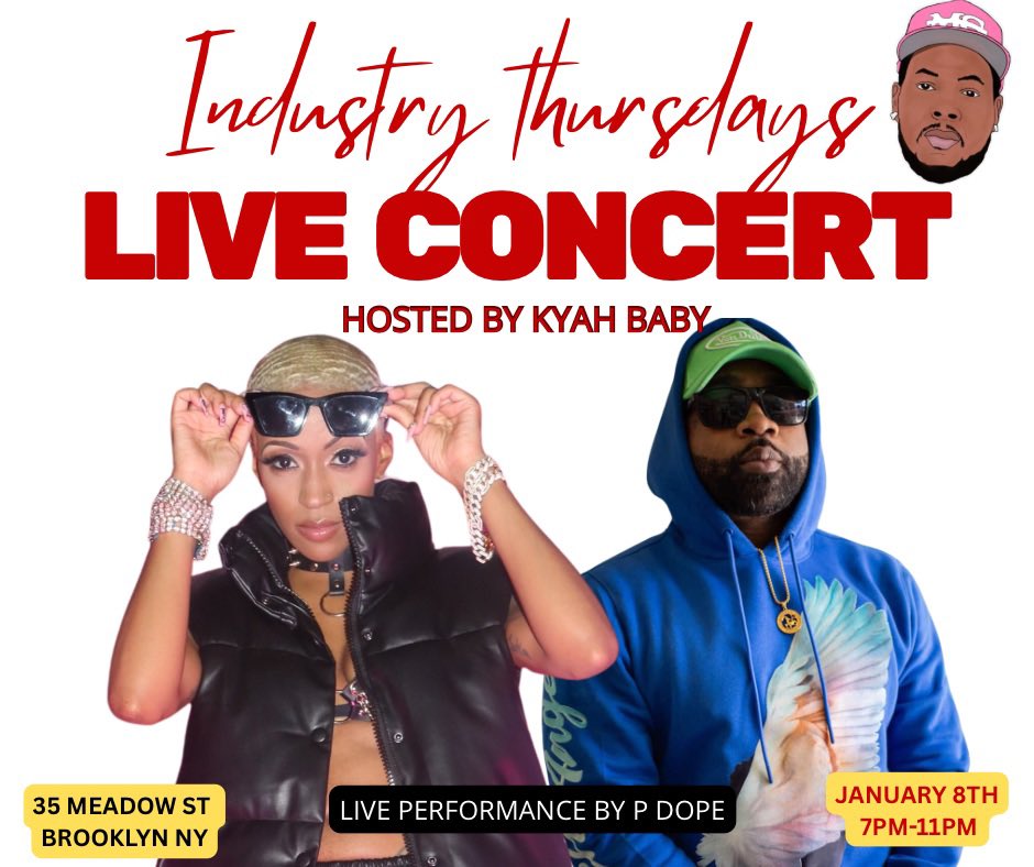 Brooklyn, we outside Jan 8th. 🗽
P Dope live in NYC.
.
#hiphop #pdope #brooklyn #5203records #kyahbaby #industrythursdays