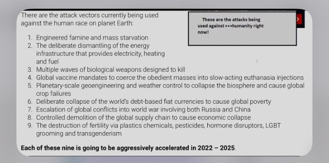 People are #protesting. 
Look at all the lies told about the reasons why we are protesting . All aimed at having us fight against each other. We are still being played by the #pathological evil elites.
It pays to remember the evil ones’ plans for us.
