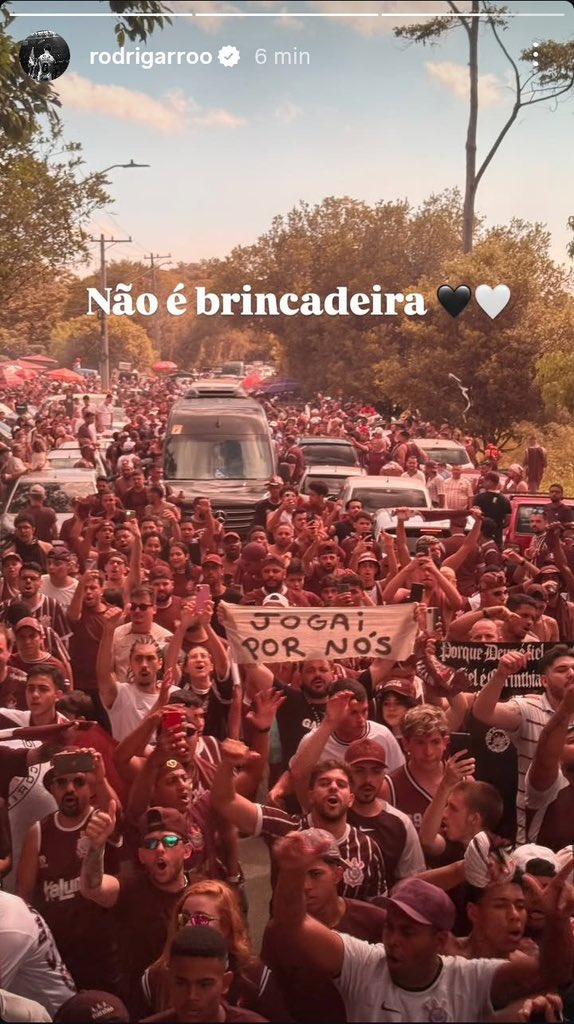 Garro gostou da festa que a fiel fez⚫️⚪️