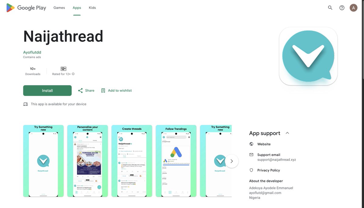 ayoflutdd's tweet image. I finally launched Naijathread on Google Play 🇳🇬

It’s a Flutter app focused on Nigerian conversations, trends, and community-driven content.

Built fully with Flutter

🔗 Available on Play Store
play.google.com/store/apps/det…

Feedback is welcome 🙏

#Flutter #FlutterDev #IndieDev