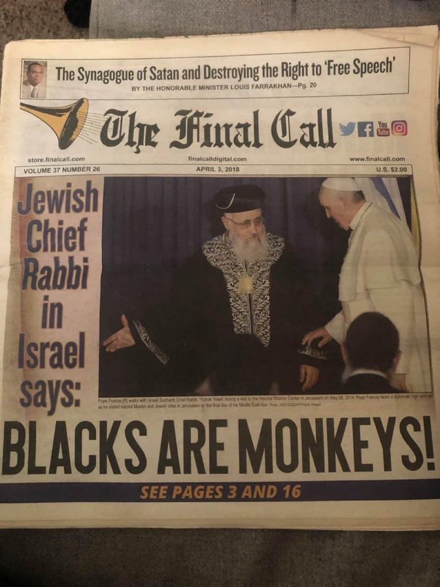 Classicist9999's tweet photo. @hodgetwins Every black person in America about to get red pilled on the Talmud as well.

Mind you, this is not some idiot rabbi in a remote village, but—pay close attention—the CHIEF rabbi of 'Israel' interpreting the Talmud. https://t.co/488ZKmb4k5