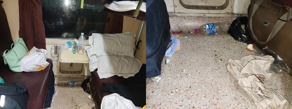 BISWARUPBOSE's tweet photo. @RailMinIndia @IRCTCofficial @RailwaySeva @RailMadad PNR 6560028589 CURRENTLY TRAVEL IN 09526 BOARDING FROM NJP WITH FAMILY &amp; found too much dirty compartment. Service no 98328904482 also not worked. Nobody is found for solving this problem.Are you official agreed to use those.. https://t.co/lC7TxBYYFt