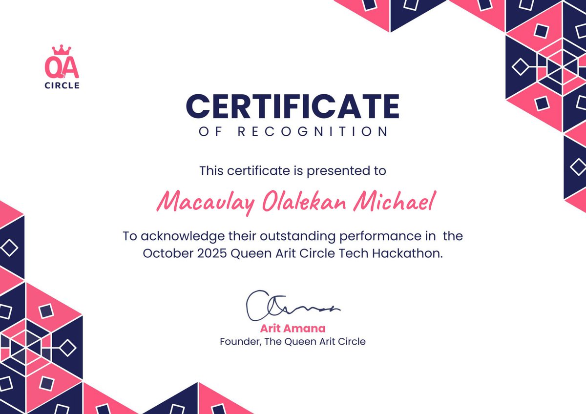 iconmaclek's tweet photo. -Completed my backend dev training with @axiaafrica 
- Worked as an intern with few startups
- Participated in my first hackathon set up by @TheQueenArit, led the backend team and we came third.
- Got a job.
- Participated in my first @hnginternship and finished as a finalist. https://t.co/1LVFaQWTwn
