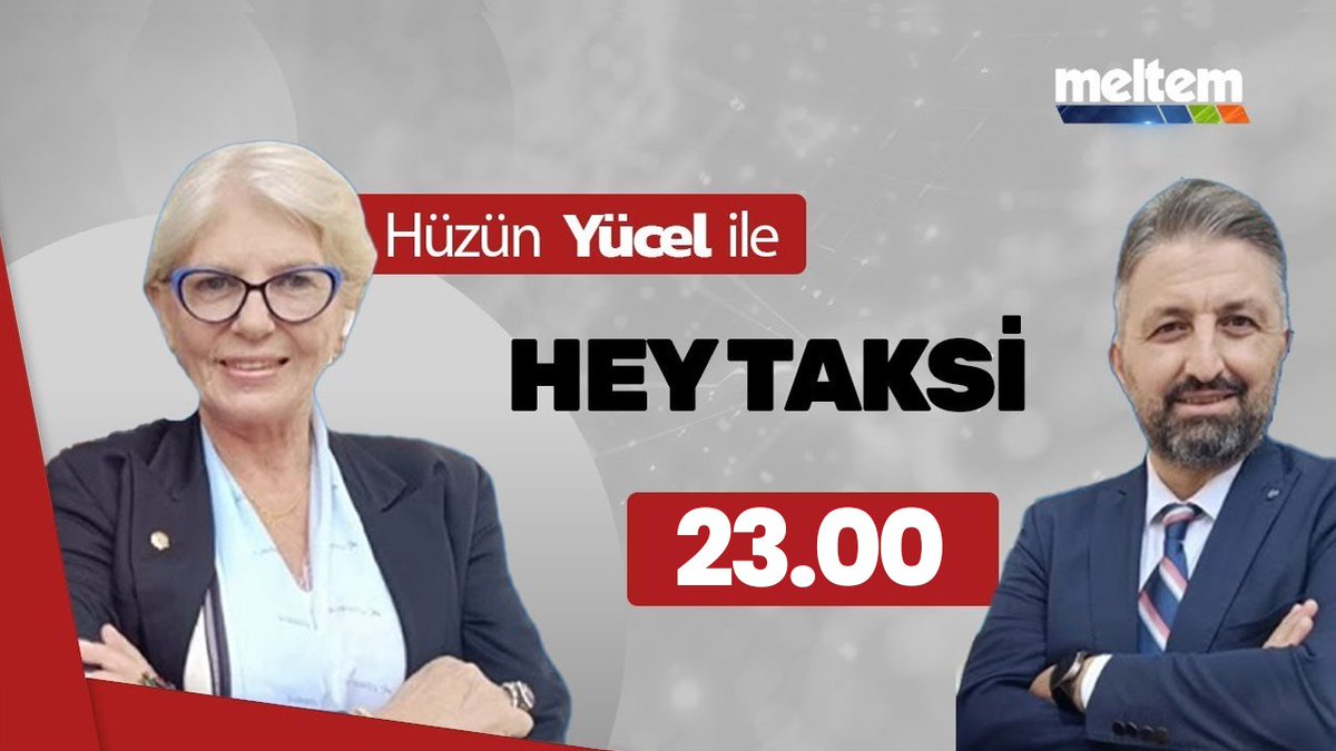 📢 Hüzün Yücel ve İsmet Dalcı’nın hazırlayıp sunduğu Hey Taksi programı, bu akşam saat 23:00’de Meltem TV’de! 

🔴Youtube Canlı Yayın Linki:
youtube.com/watch?v=09WPgh…

<a href="/huzunyucel/">Hüzün Yücel</a> <a href="/ismetDALCI/">İsmet DALCI 🇹🇷</a>