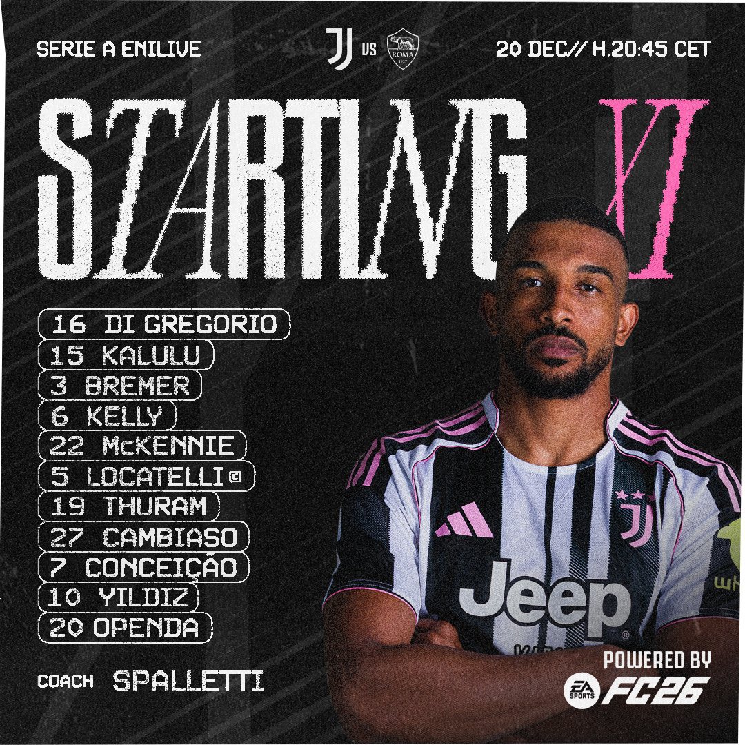 #Ufficiale
🄹🆄🅅🅴🄽🆃🅄🆂 Roma 
#finoallafineforzajuventus