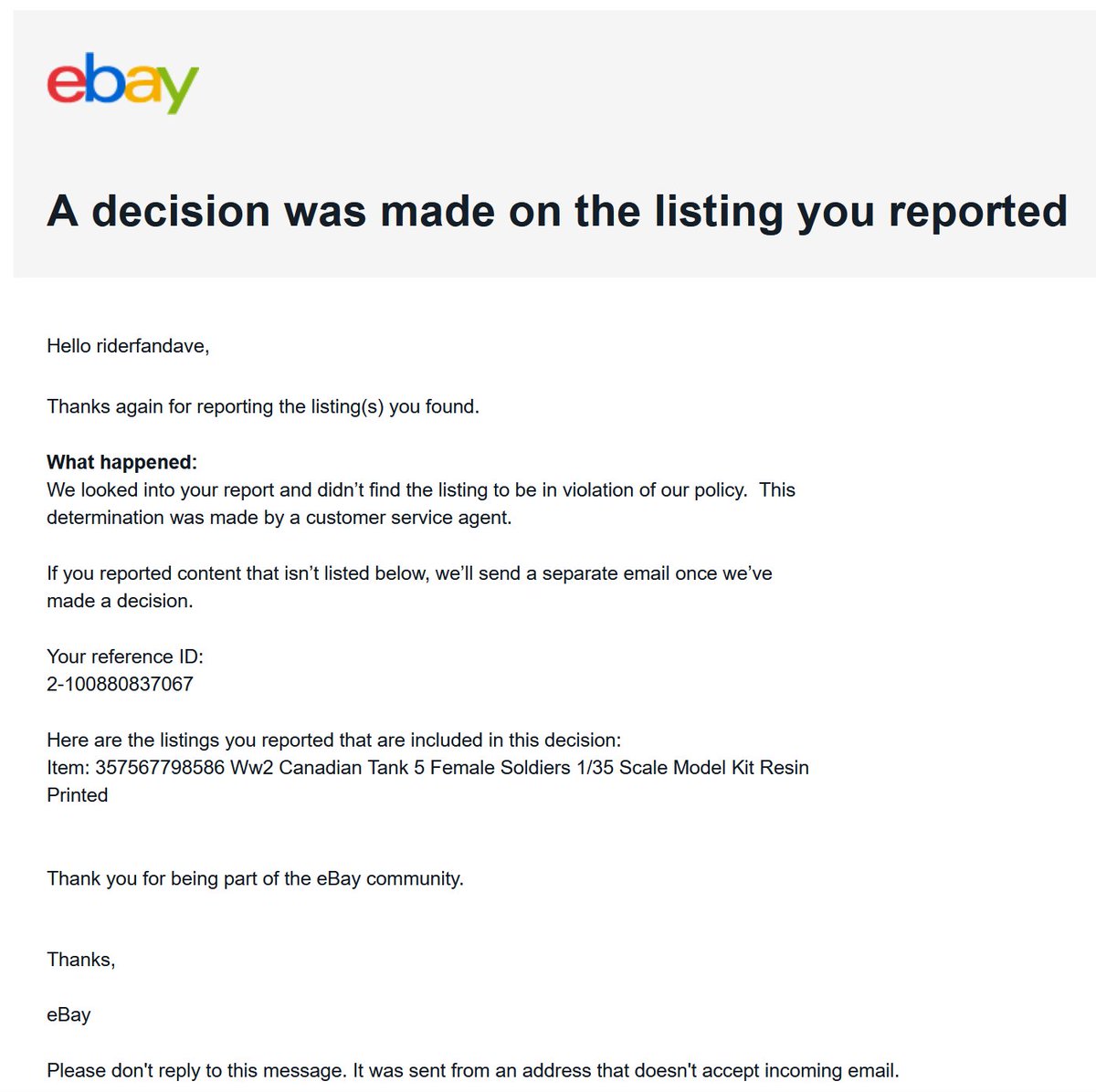 RealDaveWinter's tweet image. So @eBay  has decided to allow IP theft. Those are my designs that he is selling, without permission or compensation. I refuse to believe an actual, real human being reviewed this.

Good job @AskeBay Congratulations on being an accomplice.