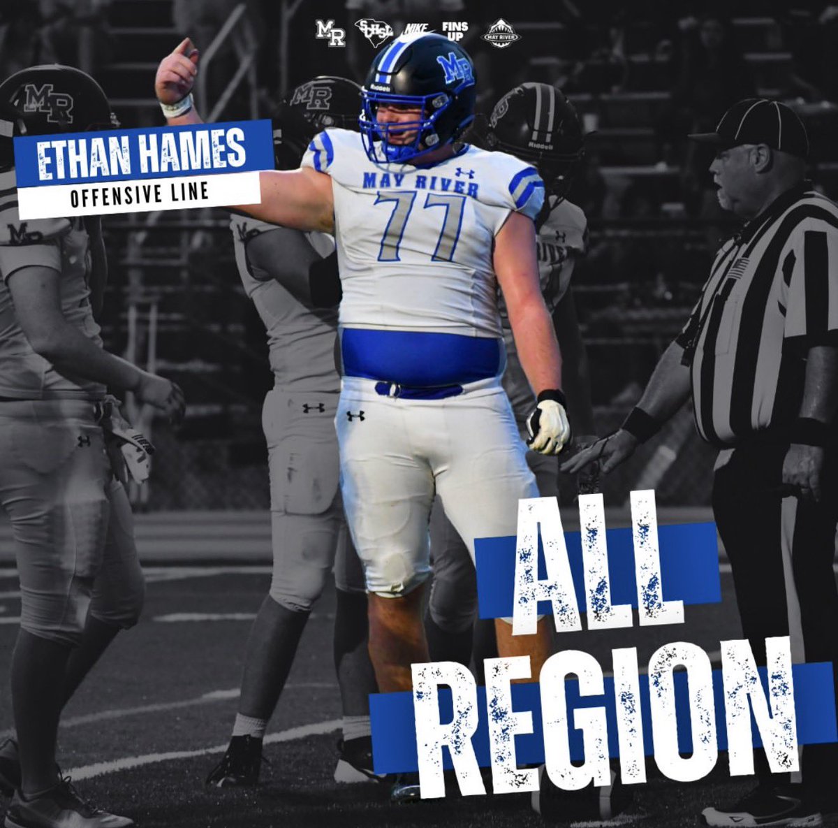 ethanhames77's tweet image. Honored to be selected as 1 of @MRsharks1 all-region players this season.. my first season as a shark.. playing and practicing beside my teammates each week has been unbelievable