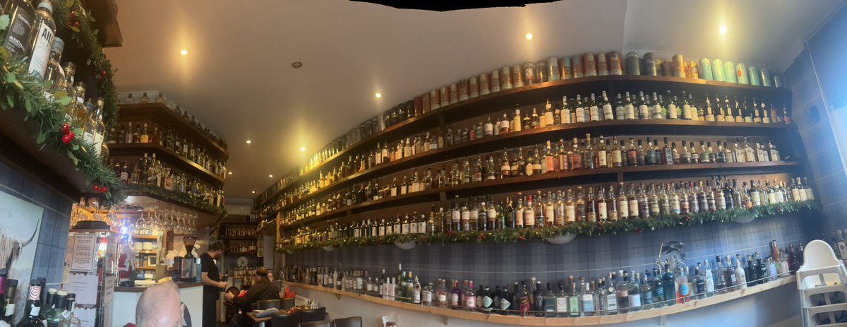 Great Scottish whiskey collection at Artisian Scottish Restaurant