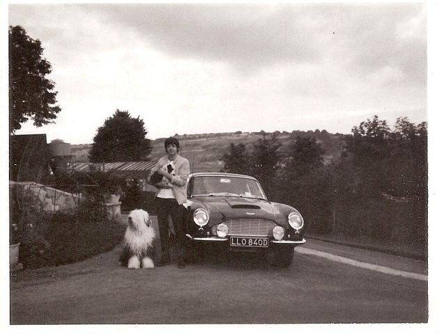 BeatlesArchive2's tweet photo. Paul McCartney posing with his new puppy Martha (my dear) before driving back to London. The big one is Martha's mum. https://t.co/4QHVFSXDtS