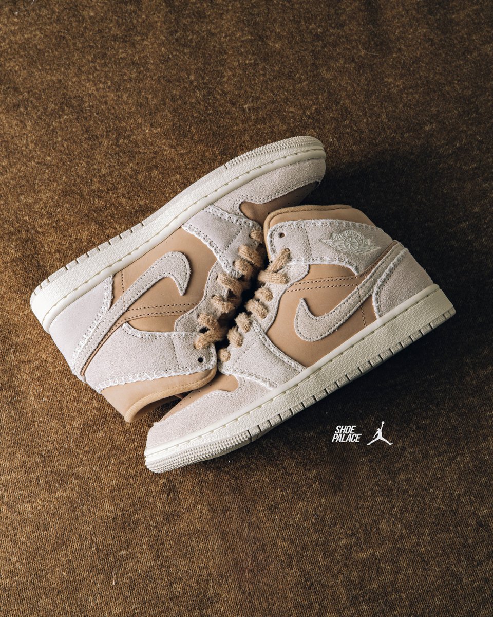 Air Jordan 1 Mid Se ホワイト/ベージュ Air Jordan 1 Mid Women's Shoes. Nike FI