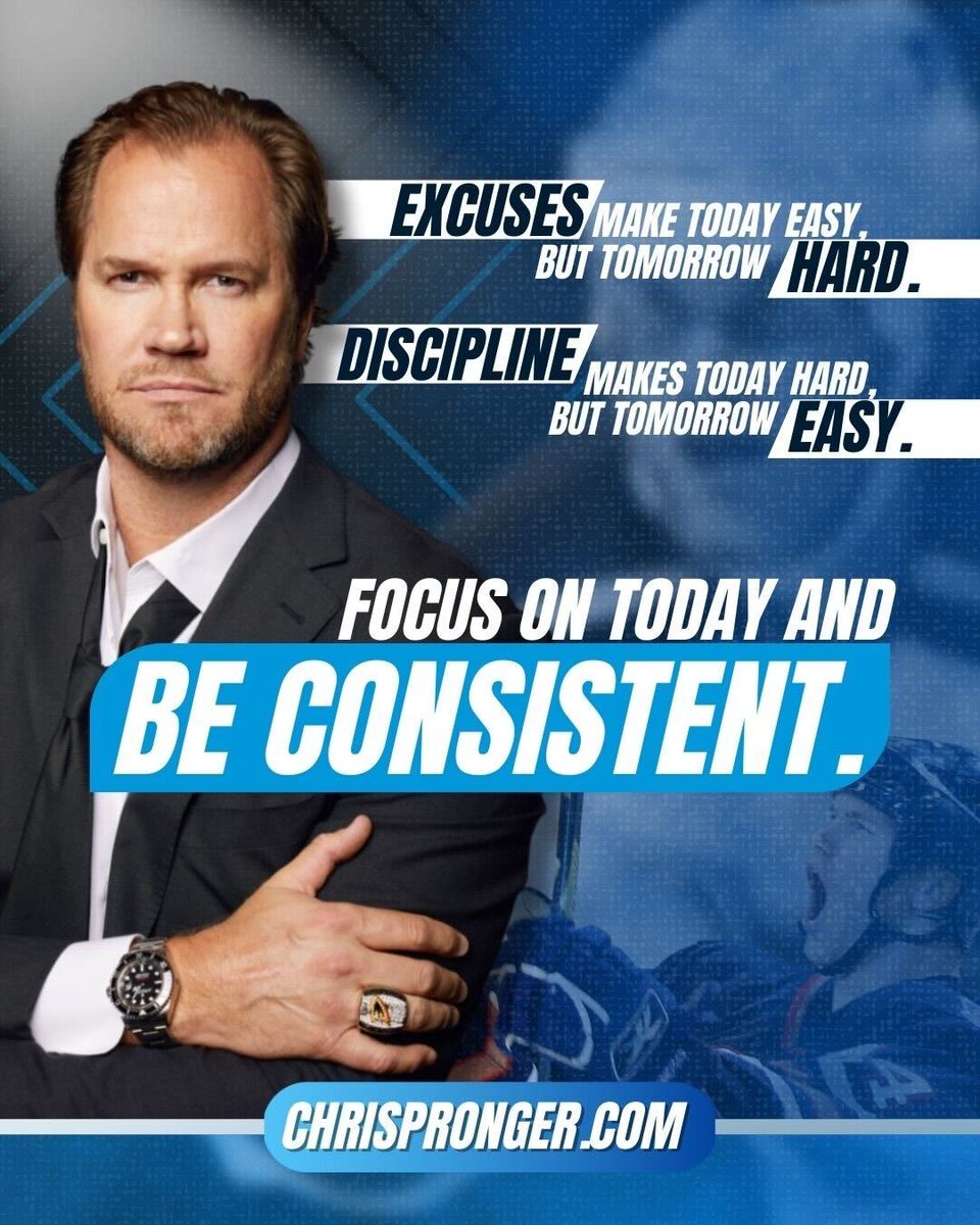 chrispronger's tweet image. Excuses feel good today and cost you tomorrow.

Discipline is hard now and pays you back later.

Show up.
Do the work.
Be consistent.

That is how real change is built.