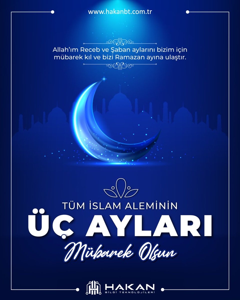 Rahmetin kapıları aralanıyor…🌙✨
Recep, Şaban ve Ramazan hayırlara vesile olsun.

#üçaylar #üçaylarınbaşlangıcı