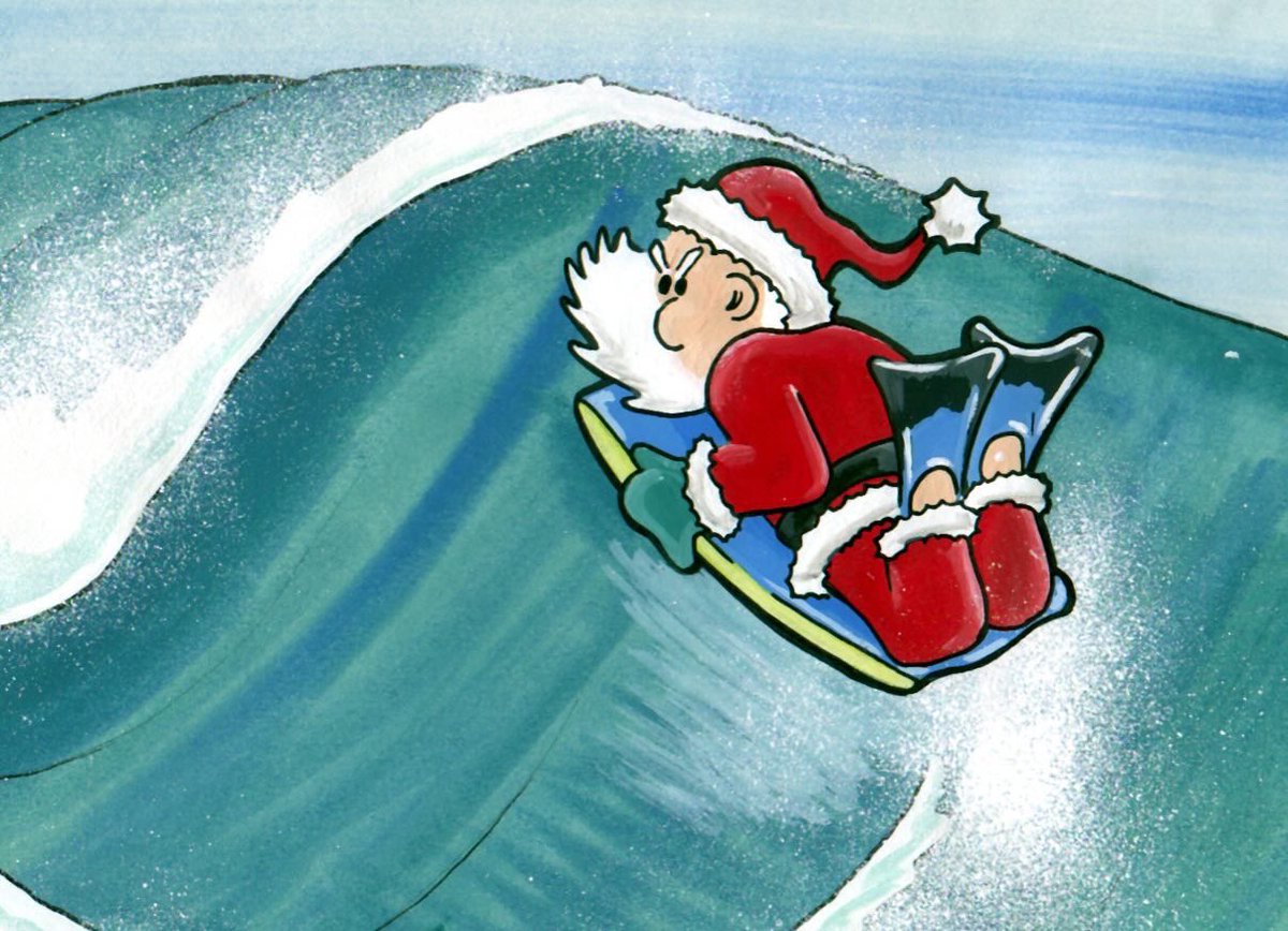 ByLaurieDesigns's tweet image. Number 20:
.
Couple for the put-upon minority!
.
‘Lidder’, ‘Chinner’, ‘Biscuit’, ‘D!ck-Dragger’, ‘Speed-Bump’, etc, etc.
.
#Santa #surfingsanta  #bodyboarding  #artbylaurie