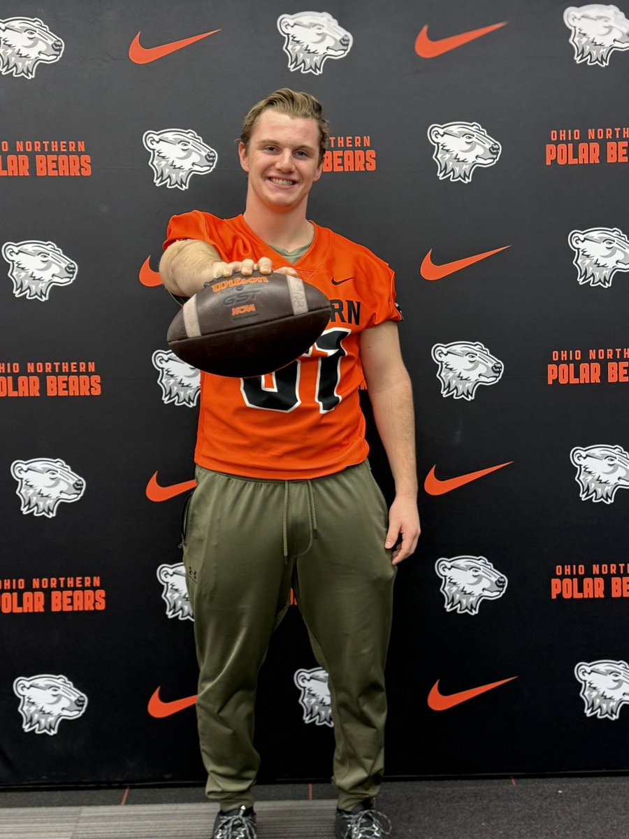 bdstan21's tweet photo. After a great official visit and conversation with @Coach_Fries I am blessed to receive my fourth offer to Ohio Northern University! Thank you so much to the staff for this opportunity!
#AGTG    @GrandBlancFB @Legacy_Kicking @Hyner57 @ForrKaleb https://t.co/etcXbpP8h6