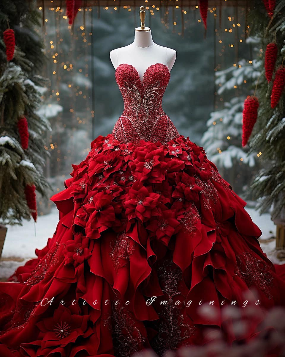 guybead's tweet image. Day 14 - Christmas Tree Dress - Enjoy this one also!