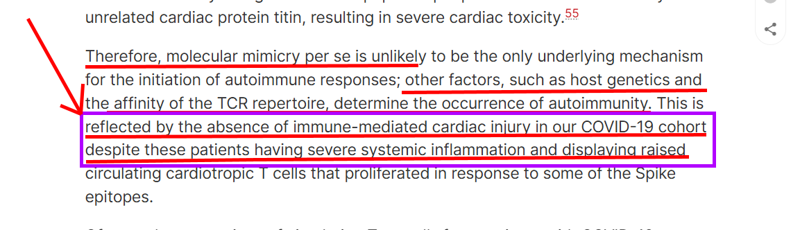 VaccineMole's tweet photo. 🚨📢Recent study 30 Oct/25, show mRNA vaccines can induce myopericarditis via T-cell autoimmunity to one of the vaccine Spike epitope/expanded cytokines/imprinting, while NO CARDIAC INJURY was seen IN SEVERE NATURAL COVID-19 infection patients.
Source:
https://t.co/RuHqgvWqCz https://t.co/dK9CPwvl8n