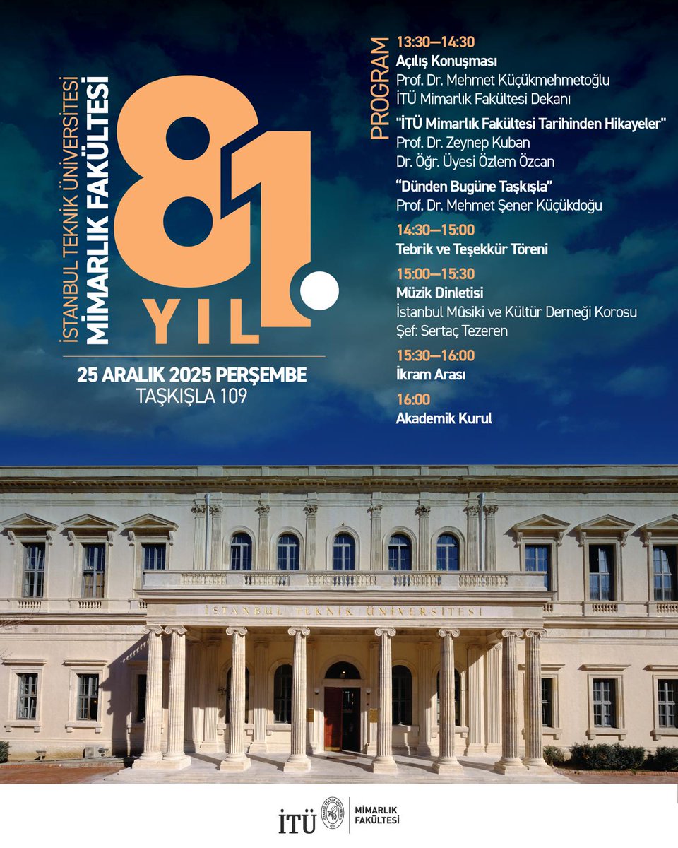 İTÜ Mimarlık Fakültesi tweet media